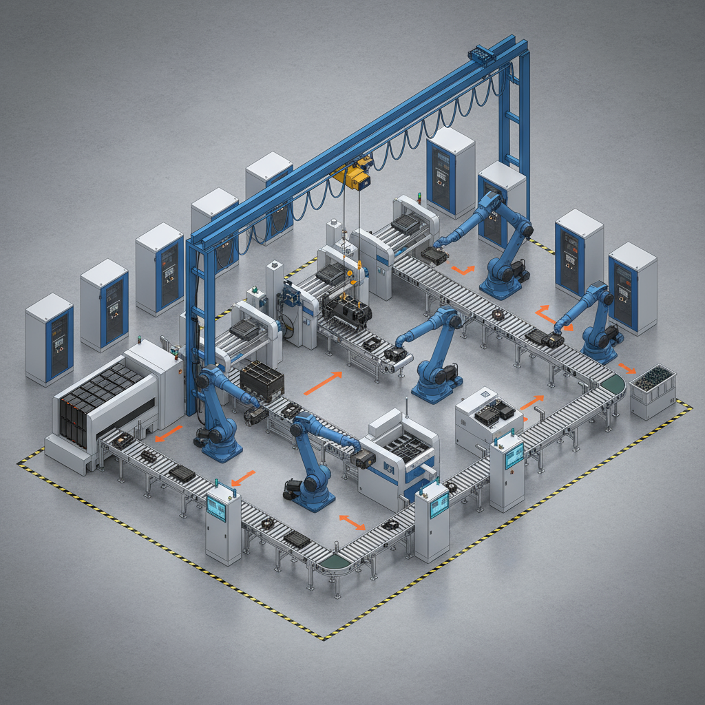 Battery Module Disassembly Line